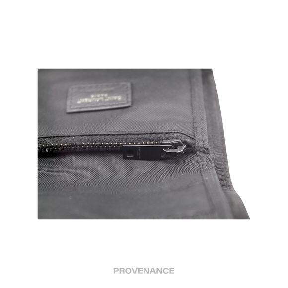 🔴 Saint Laurent Paris SLP Trifold Wallet - Black Technical - Picture 8 of 9